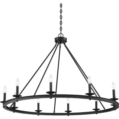 Middleton 10 Light 45 inch Matte Black Chandelier Ceiling Light, Essentials