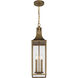 Lancaster 2 Light 7 inch Atlas Bronze Outdoor Hanging Lantern