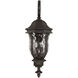 Monticello 4 Light 36 inch Walnut Patina Outdoor Wall Lantern