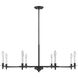 Jasmine 8 Light 42 inch Matte Black Chandelier Ceiling Light, Essentials