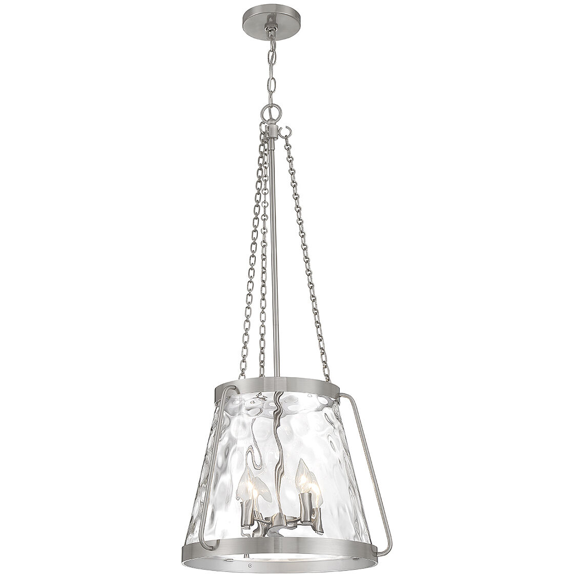 Crawford 4 Light 18 inch Satin Nickel Pendant Ceiling Light
