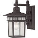 Linden 1 Light 13 inch Textured Bronze Outdoor Wall Lantern