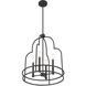 Diplomat 4 Light 20 inch Matte Black Pendant Ceiling Light