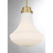 Bartlet 1 Light 14 inch Warm Brass Pendant Ceiling Light