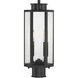 Hawthorne 2 Light 17.25 inch Black Outdoor Post Lantern, Lighting One