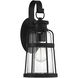 Quinton 1 Light 16 inch Matte Black Outdoor Wall Lantern, Lighting One