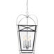 Dunbar 4 Light 14 inch Matte Black with Polished Chrome Accents Pendant Ceiling Light, Essentials