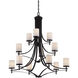 Colton 12 Light 40 inch English Bronze Chandelier Ceiling Light