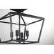 Townsend 4 Light 13 inch Classic Bronze Semi-Flush Ceiling Light, Essentials