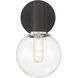 Wright 1 Light 5.75 inch Matte Black Wall Sconce Wall Light