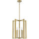 Benson 5 Light 15.5 inch Warm Brass Pendant Ceiling Light, Essentials
