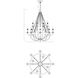 Mallory 12 Light 38 inch Fossil Stone Chandelier Ceiling Light, 10ft of chain 12ft  wire
