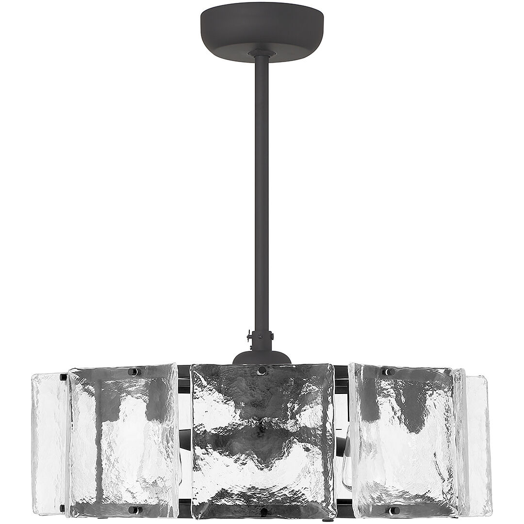 Genry 14 inch Matte Black with Black Blades Fan D'Lier