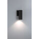 Kelley LED 8 inch Matte Black Outdoor Wall Lantern