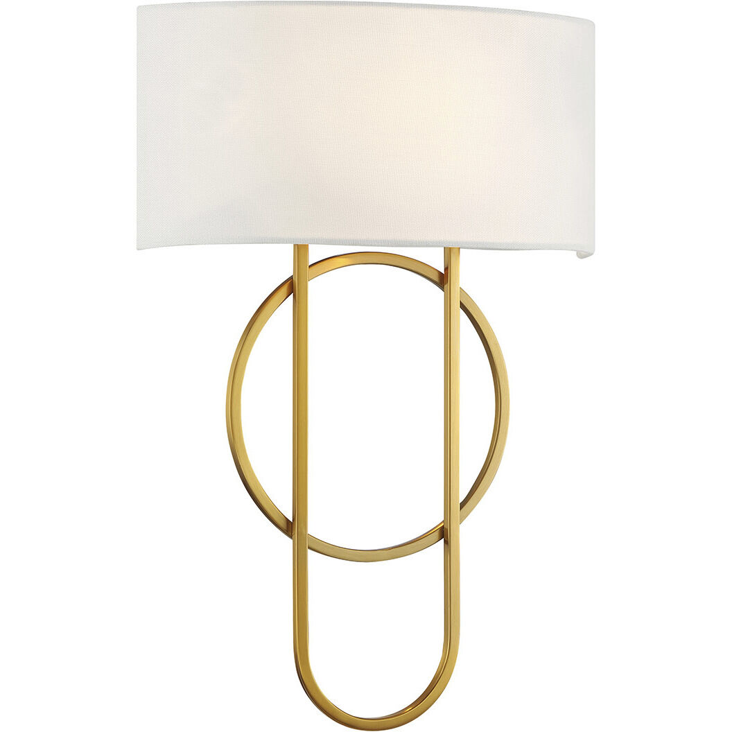 Tempe 2 Light 12 inch Warm Brass Sconce Wall Light