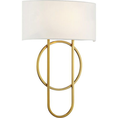Tempe 2 Light 12 inch Warm Brass Sconce Wall Light