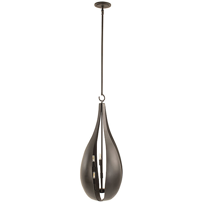 Bali 6 Light 16 inch Black Cashmere Pendant Ceiling Light