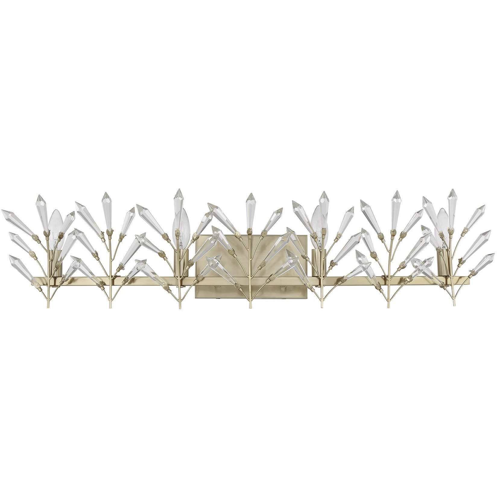 Orianna 4 Light 33 inch Noble Brass Bathroom Vanity Light Wall Light