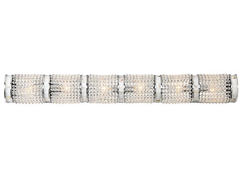 Bourne 6 Light 34 inch Polished Chrome Bath Light Wall Light