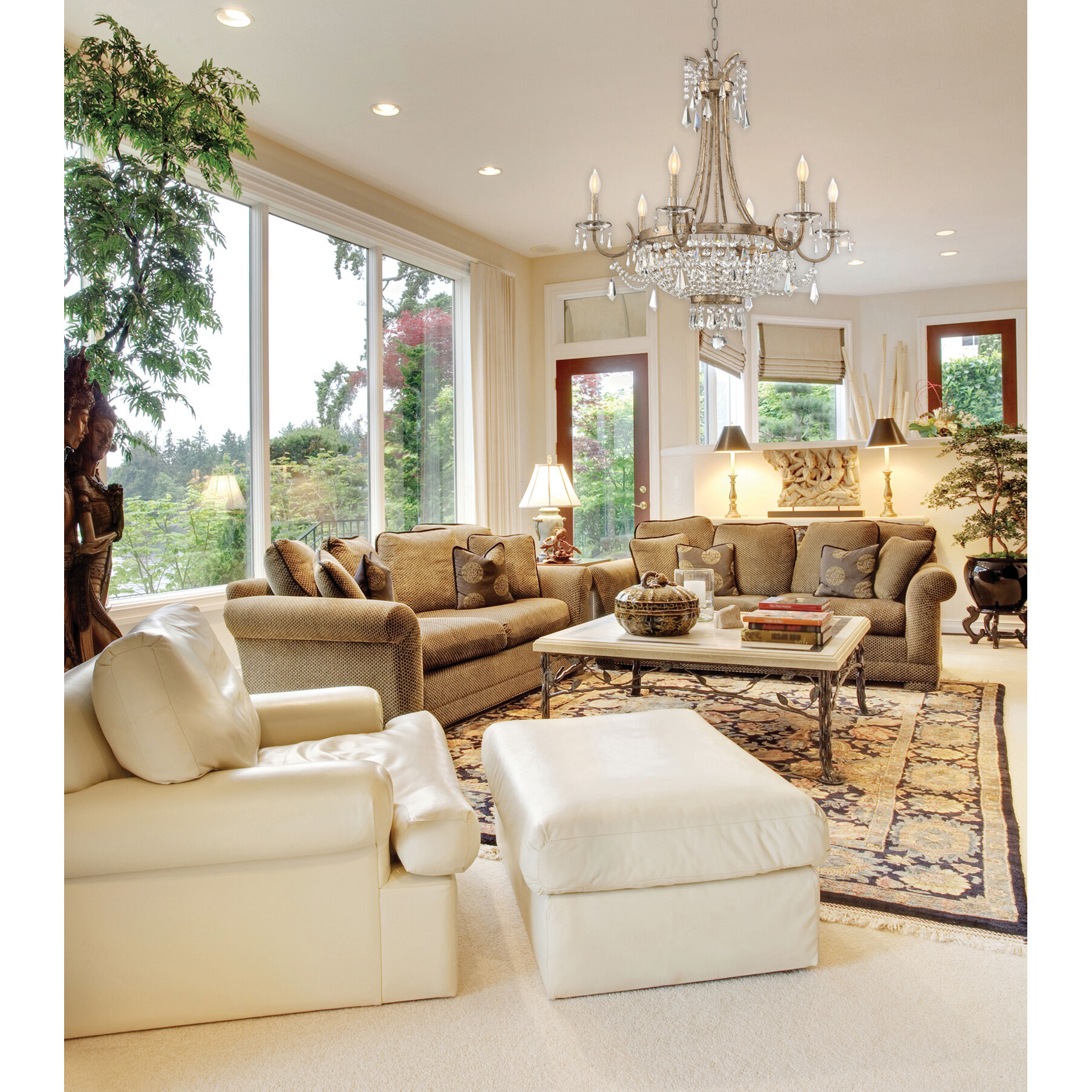Savoy House 1 3060 6 60 Claiborne 6 Light 33 inch Distressed Gold Chandelier Ceiling Light