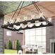 Inman 12 Light 19 inch English Bronze Outdoor Linear Chandelier