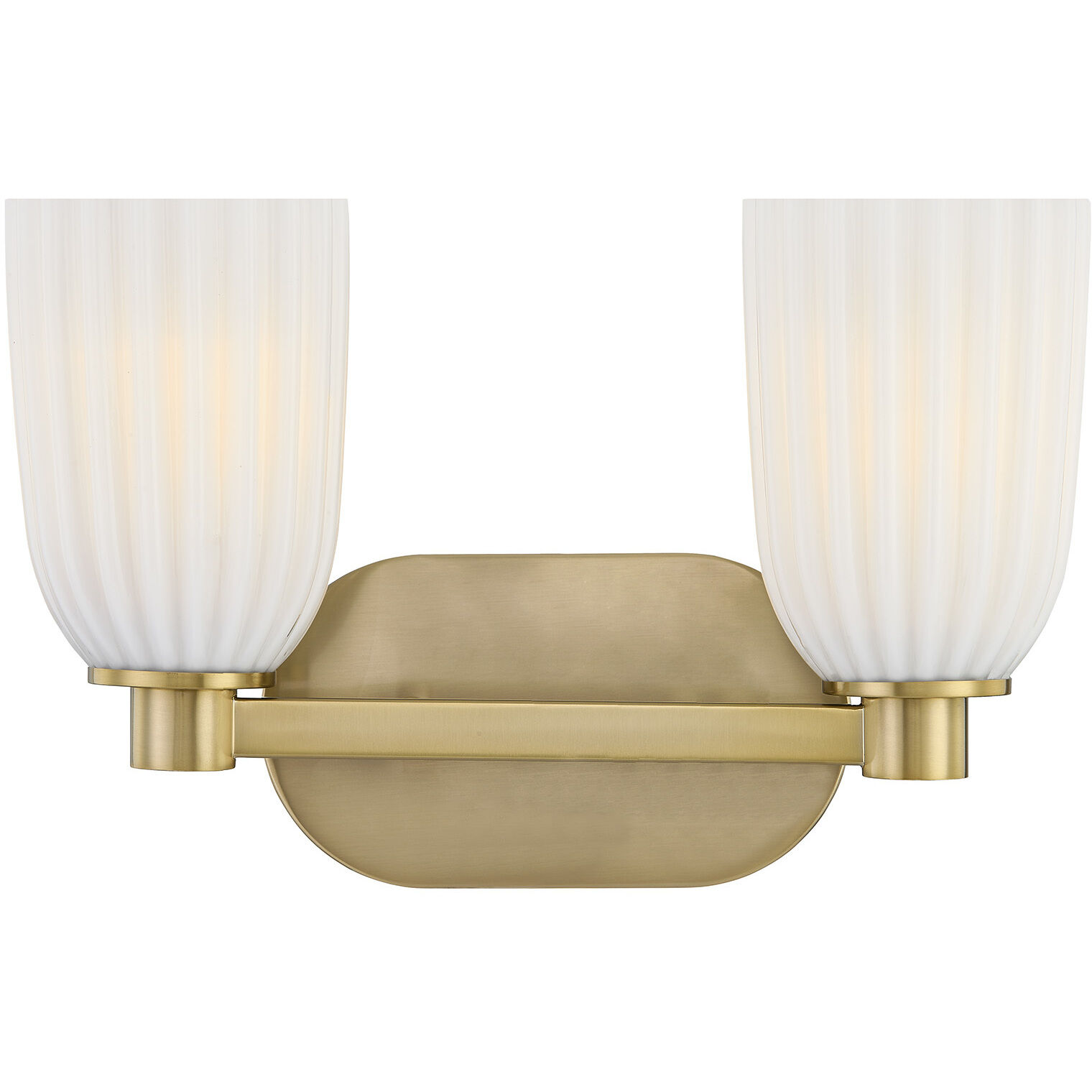 Baldwin 2 Light 14 inch Noble Brass Bathroom Vanity Light Wall Light, Essentials