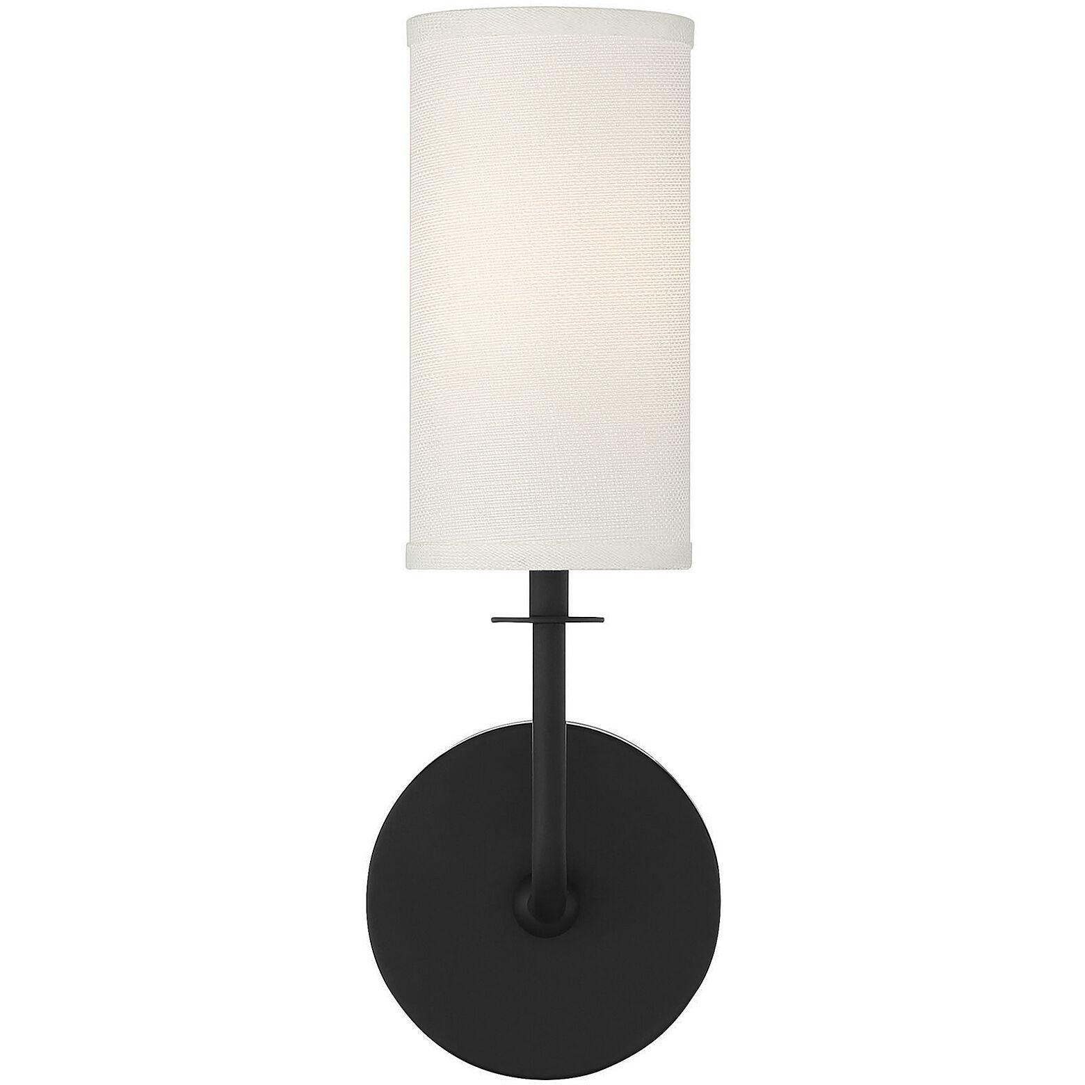 Powell 1 Light 5 inch Matte Black Wall Sconce Wall Light, Essentials