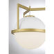 Carlysle 1 Light 15 inch White with Warm Brass Accents Pendant Ceiling Light in White/Warm Brass