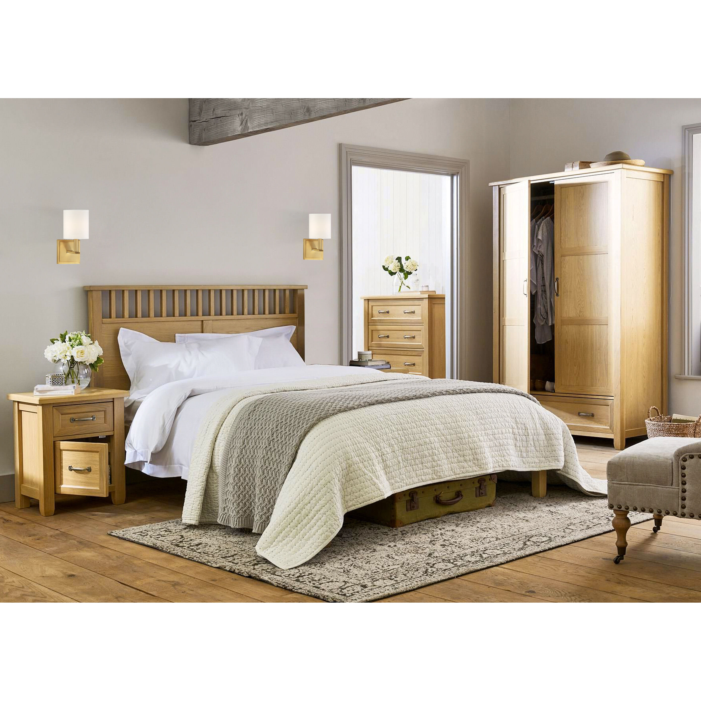 Waverly 1 Light 5 inch Warm Brass Wall Sconce Wall Light, Essentials