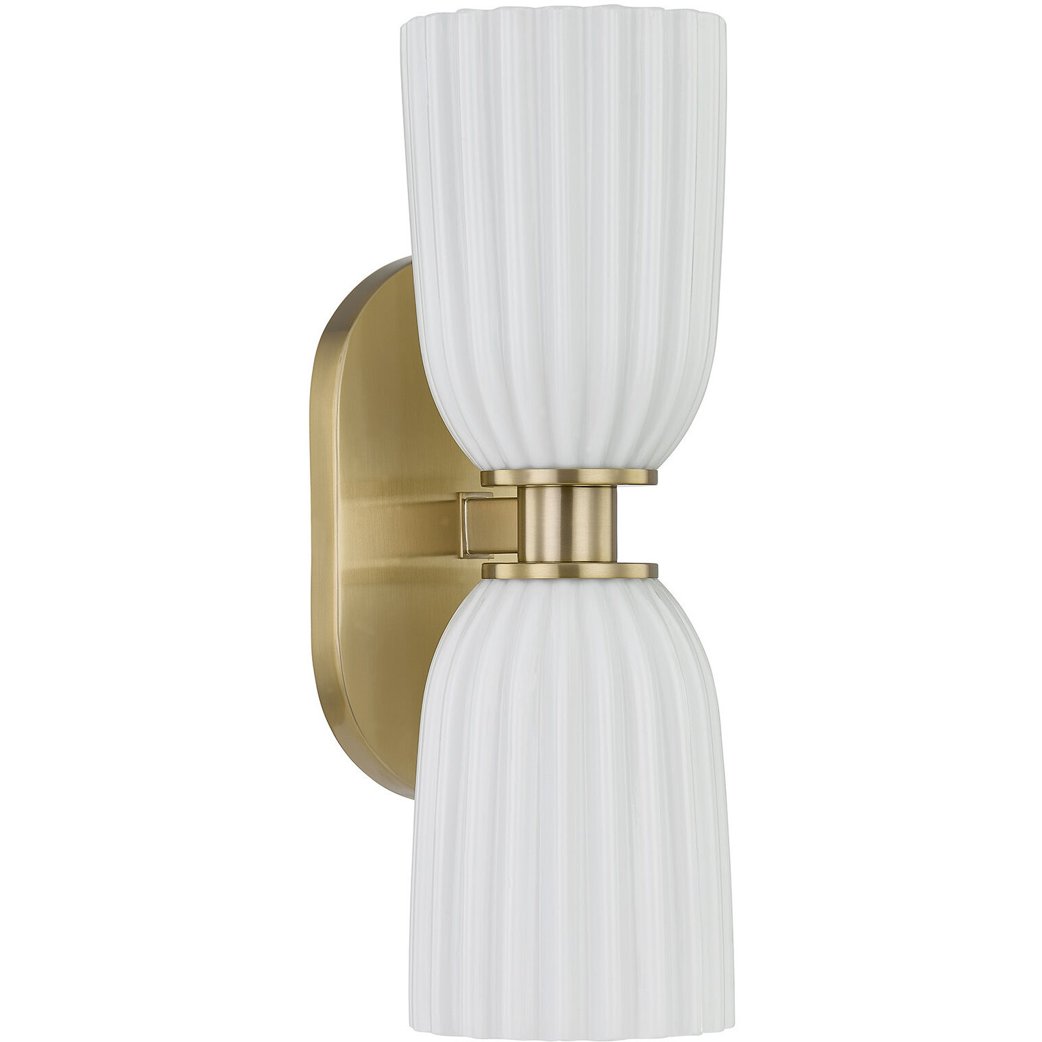 Baldwin 2 Light 4.5 inch Noble Brass Wall Sconce Wall Light, Essentials