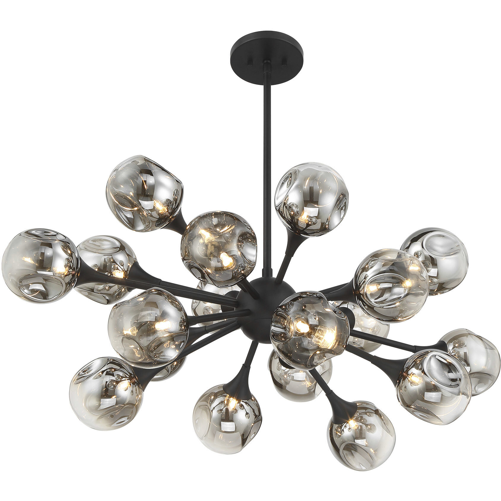Matisse 18 Light 20.5 inch Matte Black Chandelier Ceiling Light