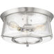 Dash 3 Light 16 inch Satin Nickel Flush Mount Ceiling Light, Essentials