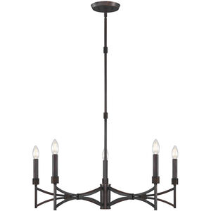 Gardner 5 Light 30 inch Champagne Mist Chandelier Ceiling Light