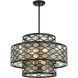 Mannheim 4 Light 22 inch Matte Black Pendant Ceiling Light, Lighting One