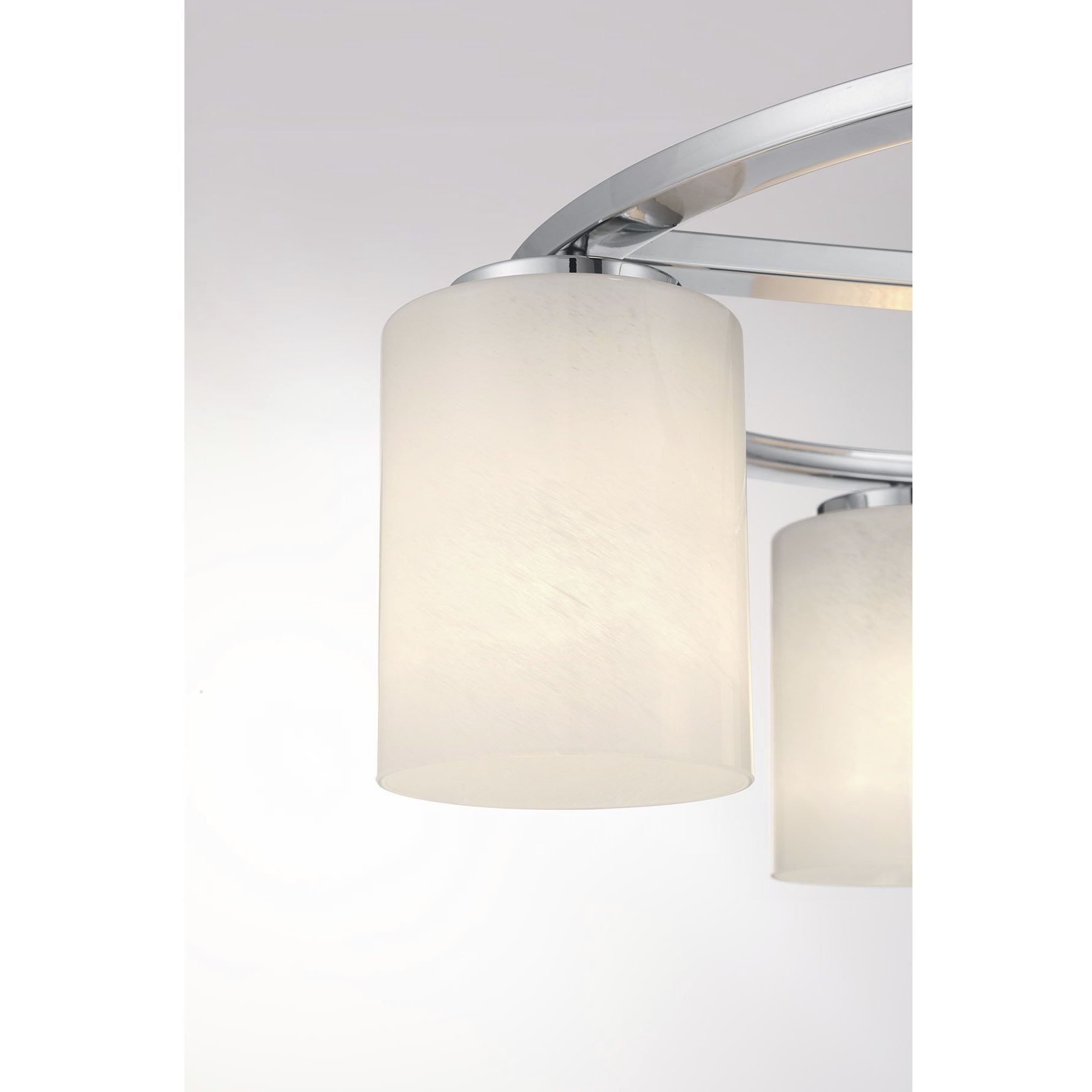 Herron 4 Light 24 inch Chrome Semi-Flush Ceiling Light
