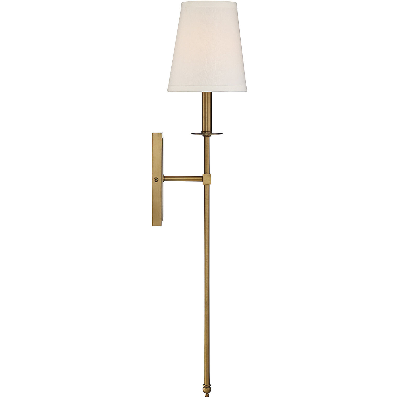 Monroe 1 Light 6.75 inch Warm Brass Wall Sconce Wall Light, Essentials