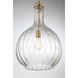 Brandon 1 Light 14 inch Warm Brass Pendant Ceiling Light, Essentials