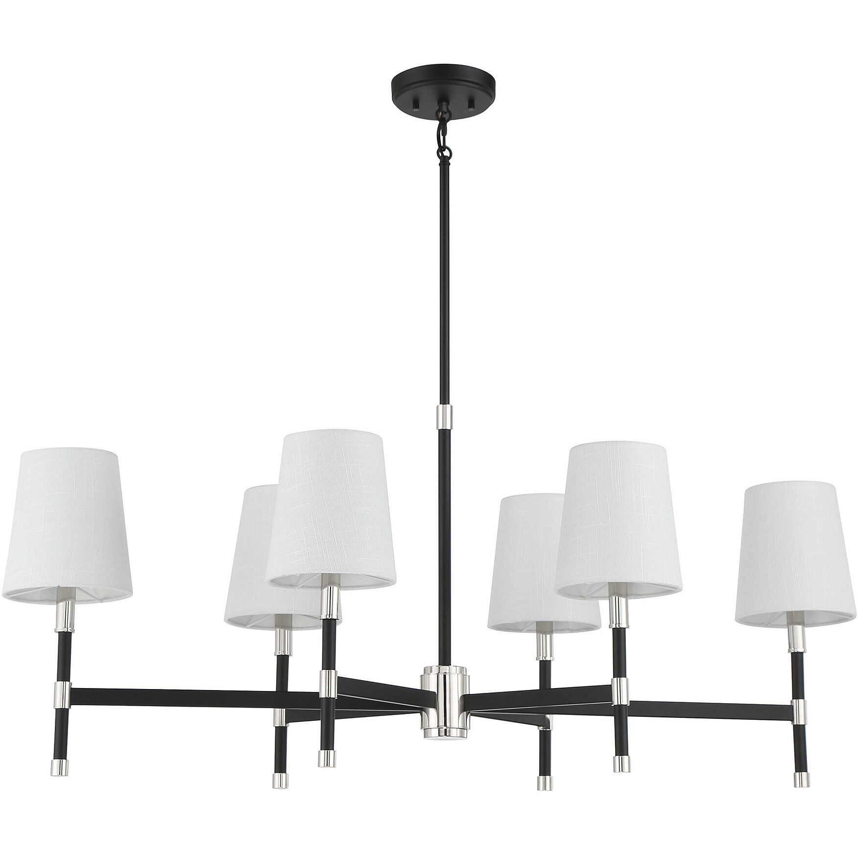 Savoy House 1-1631-6-173 Brody 6 Light 41 inch Black with