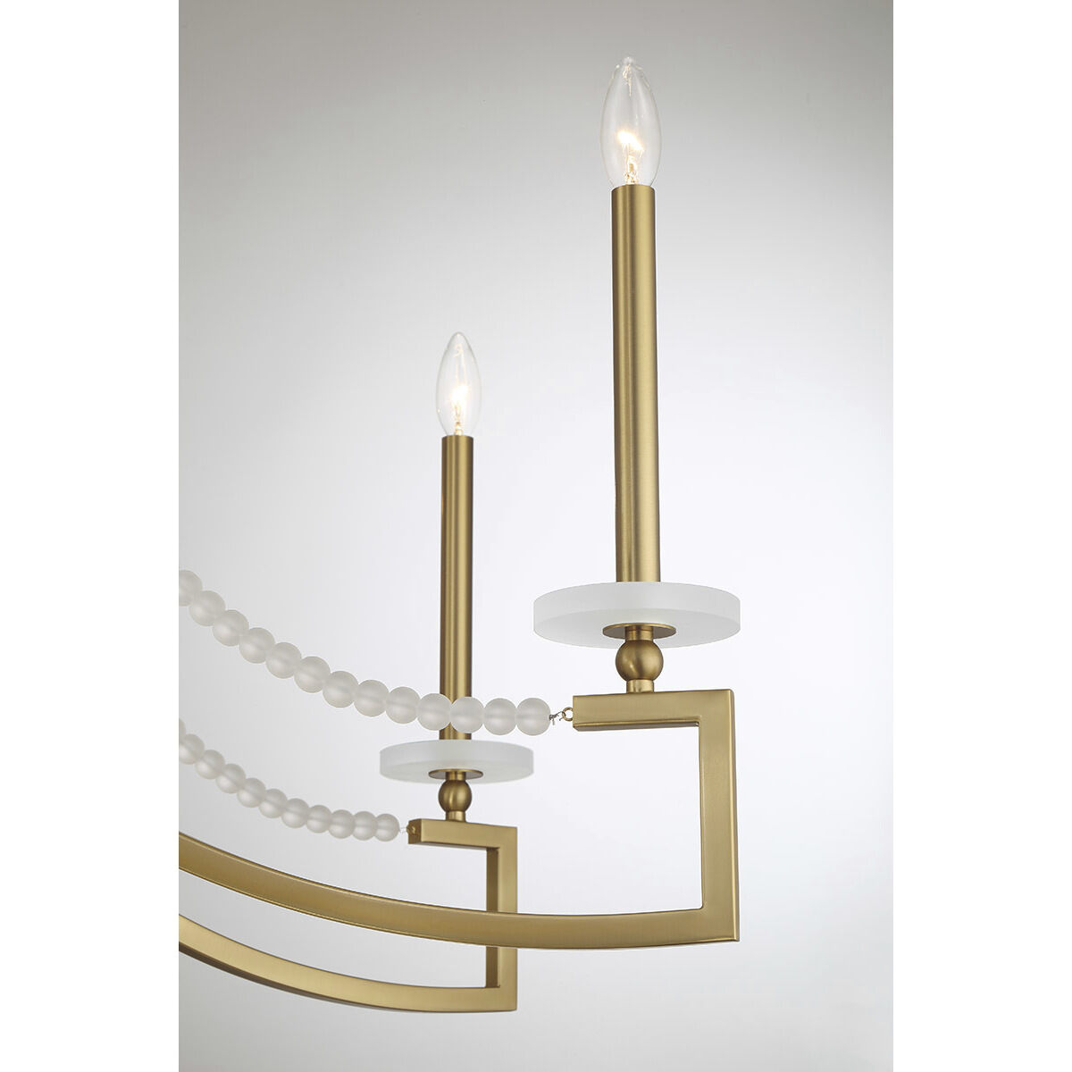 Helen 9 Light 50 inch Warm Brass Chandelier Ceiling Light