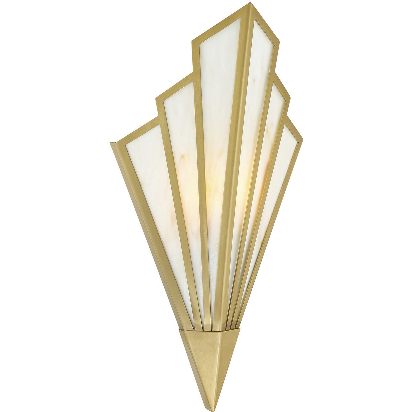 Rivage Wall Sconce Wall Light in Warm Brass