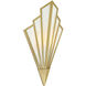 Rivage Wall Sconce Wall Light in Warm Brass