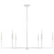 Salerno 6 Light 42 inch Bisque White Chandelier Ceiling Light, Essentials