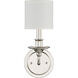 Aubree 1 Light 5.5 inch Polished Nickel Sconce Wall Light