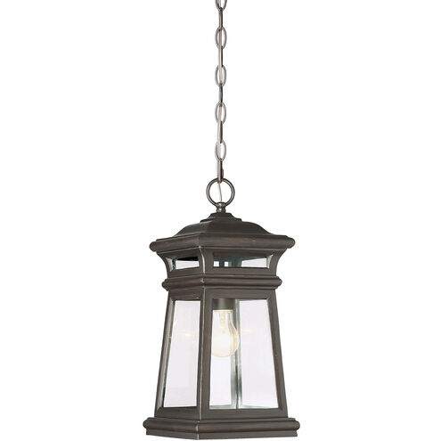Taylor 1 Light 8 inch English Bronze with Gold Outdoor Hanging Lantern
