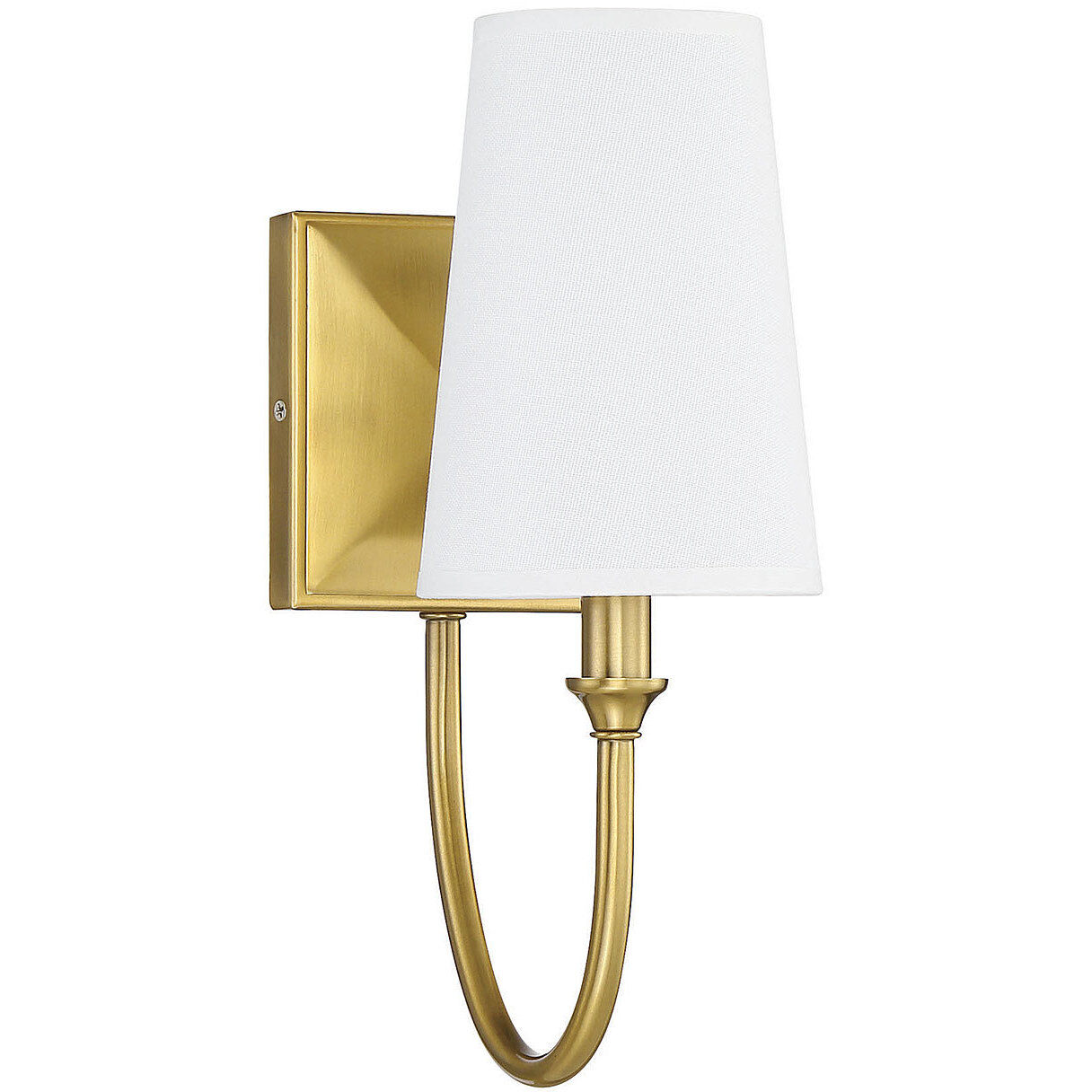 Cameron 1 Light 5 inch Warm Brass Wall Sconce Wall Light, Essentials