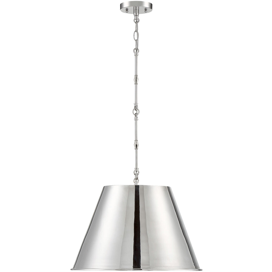 Alden 1 Light 18.25 inch Polished Nickel Pendant Ceiling Light, Essentials