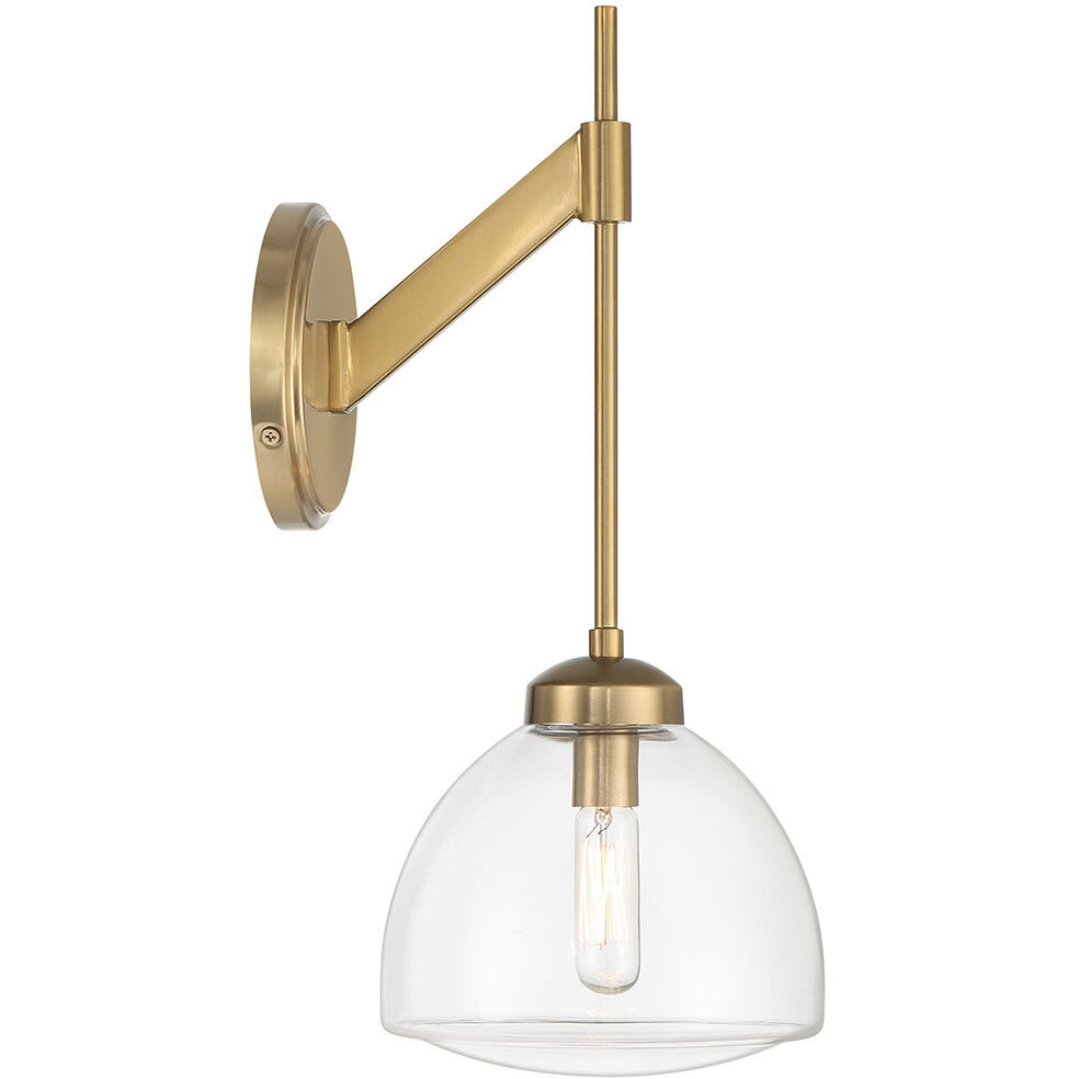 Corbin 1 Light 6.75 inch Warm Brass Sconce Wall Light