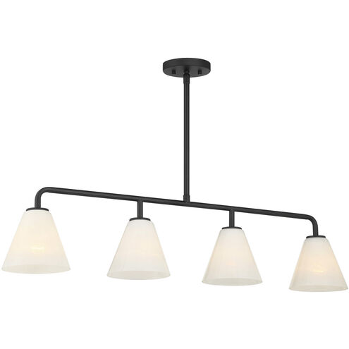 Blair Linear Chandelier Ceiling Light in Matte Black