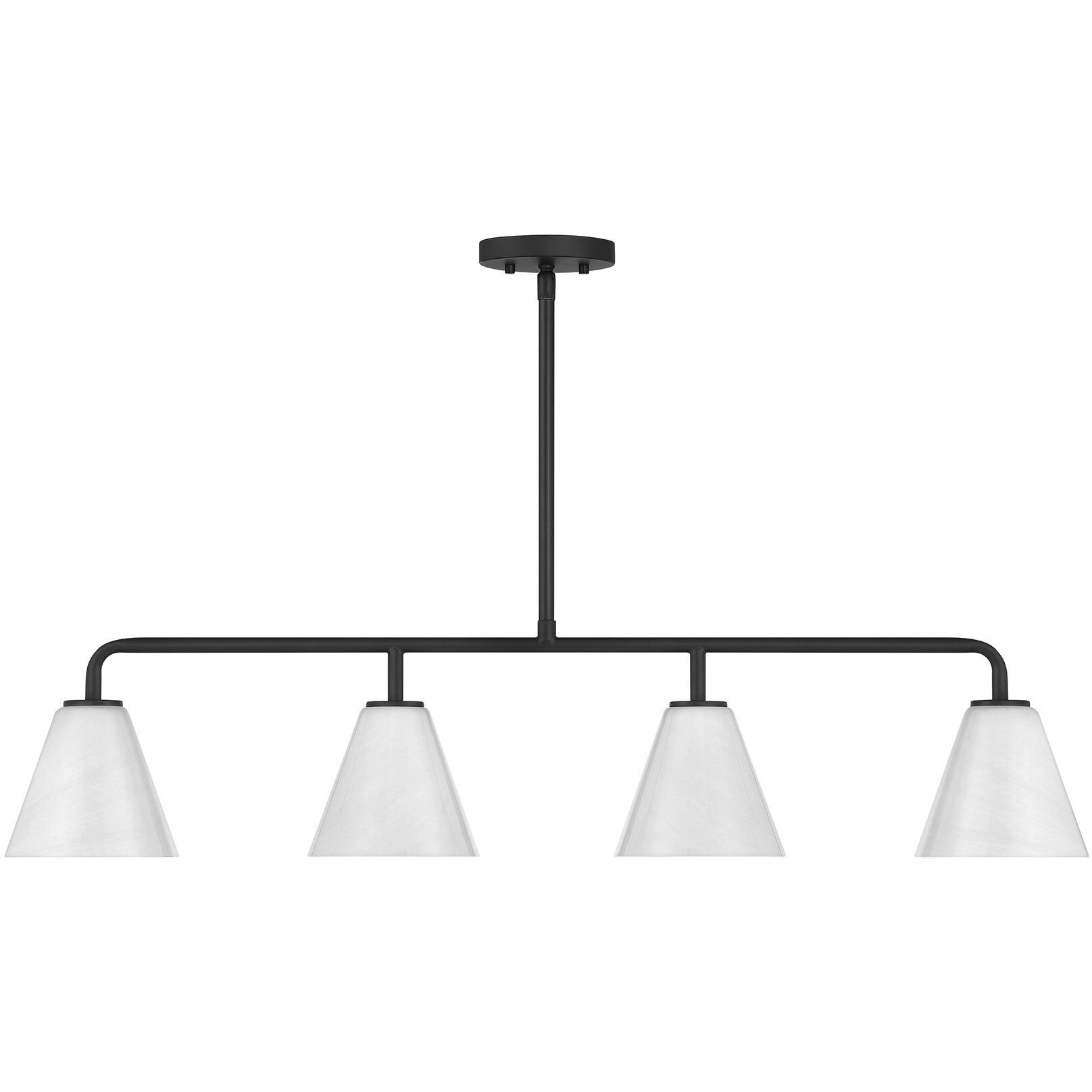 Blair Linear Chandelier Ceiling Light in Matte Black