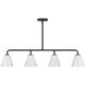 Blair Linear Chandelier Ceiling Light in Matte Black
